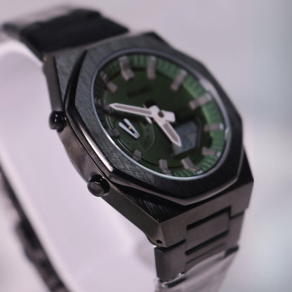 Men's Watch Vibrant Green Dial for Bold Style