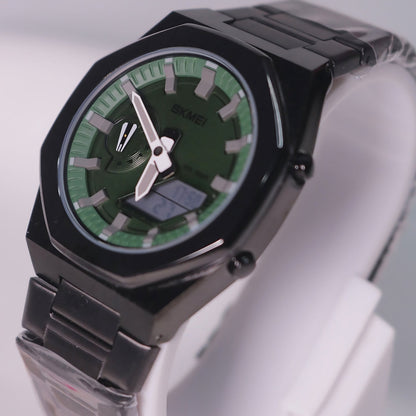 Men's Watch Vibrant Green Dial for Bold Style