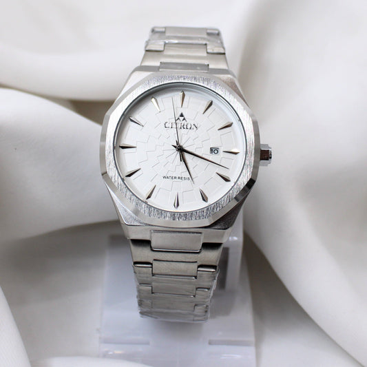 Men's Watches Silver Dial and Silver Strap