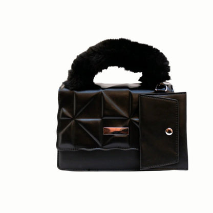 Fur Handle Crossbody