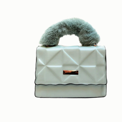 Fur Handle Crossbody