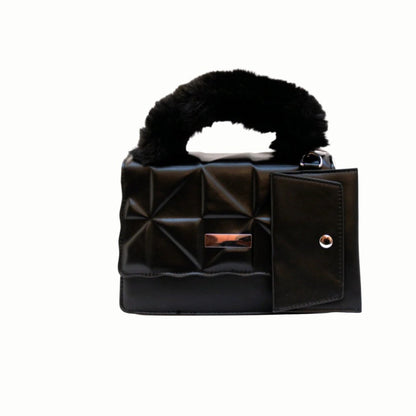 Fur Handle Crossbody